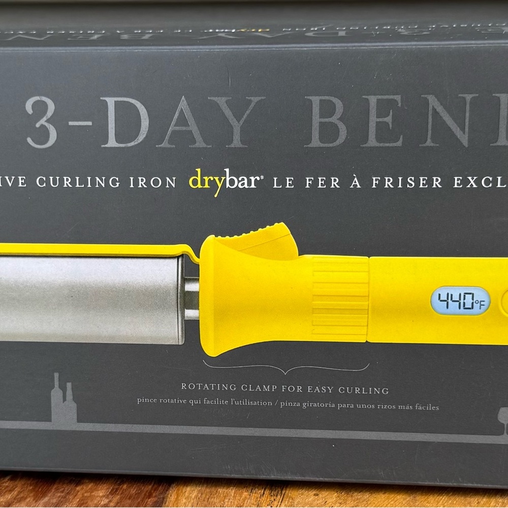 Drybar 3 day bender Vibrant Yellow Curling Iron